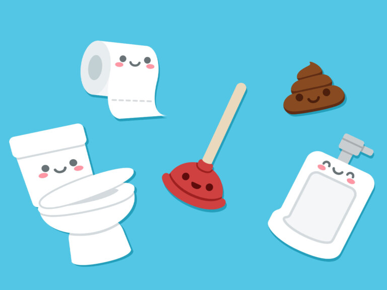 Cartoon, toilet, paper towel, urinal