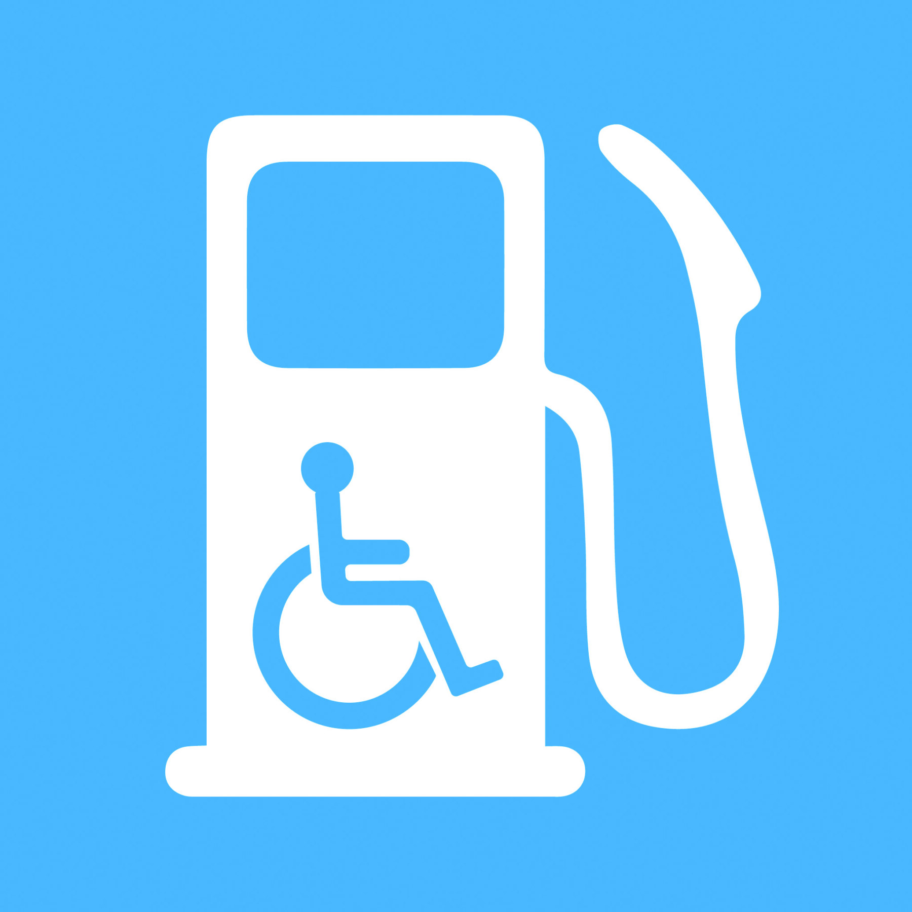Accessible gas pump symbol 